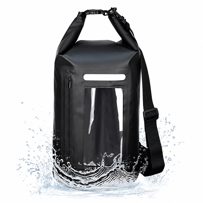 Водоустойчива чанта WNA-15L за 15-литров SUP каяк с RFID блокираща преграда - черна