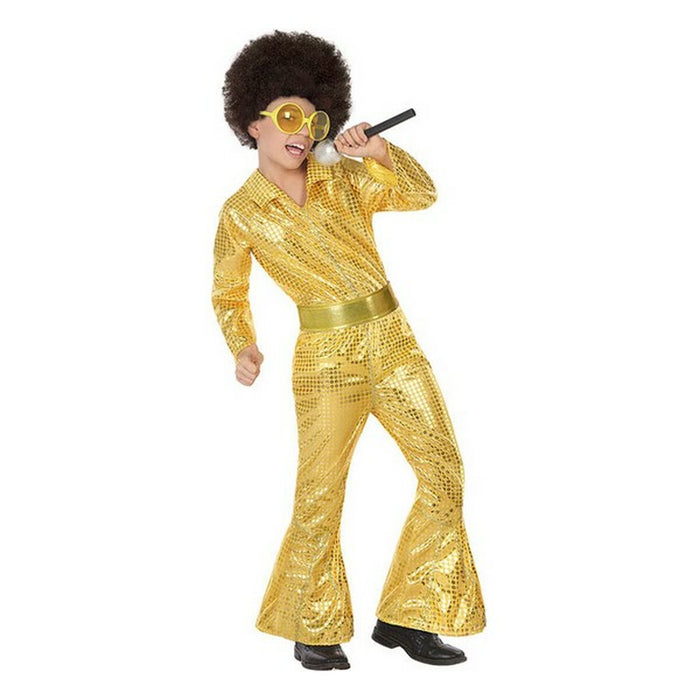 Маскировъчен костюм за деца Disco Златен (2 Части) (2 pcs)