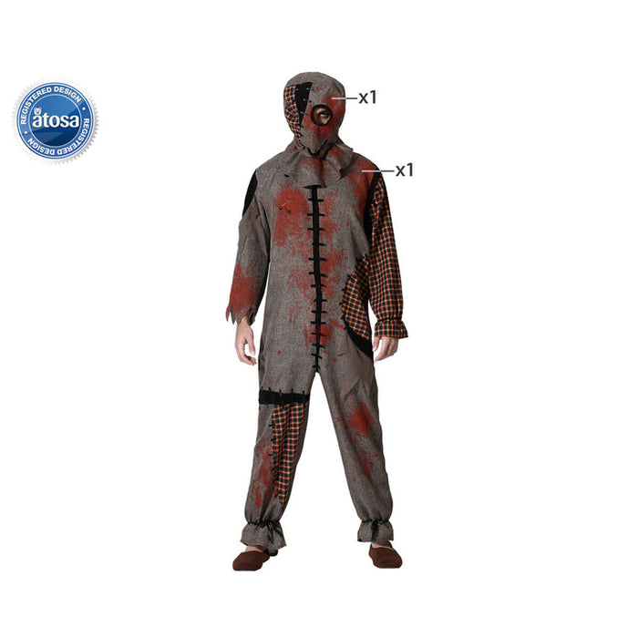 Маскировъчен костюм за възрастни Вуду кукла Кафяв XL