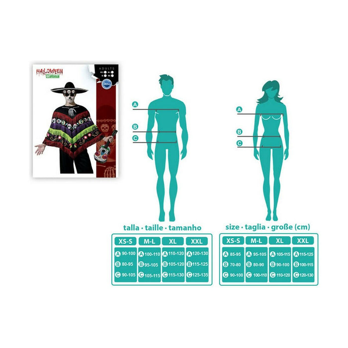 Маскировъчен костюм за възрастни Черен Маскировъчен костюм за възрастни Мексико (1 Части)