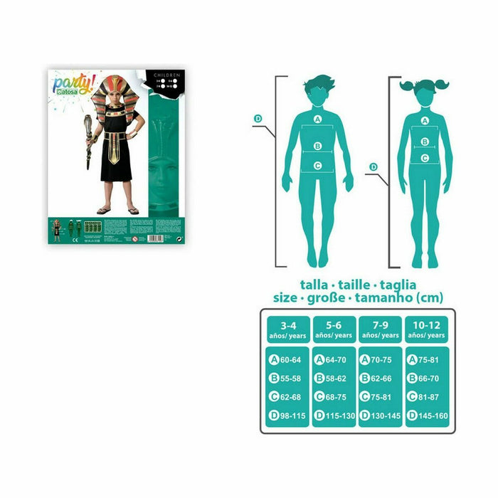 Маскировъчен костюм за деца Многоцветен Египетски крал