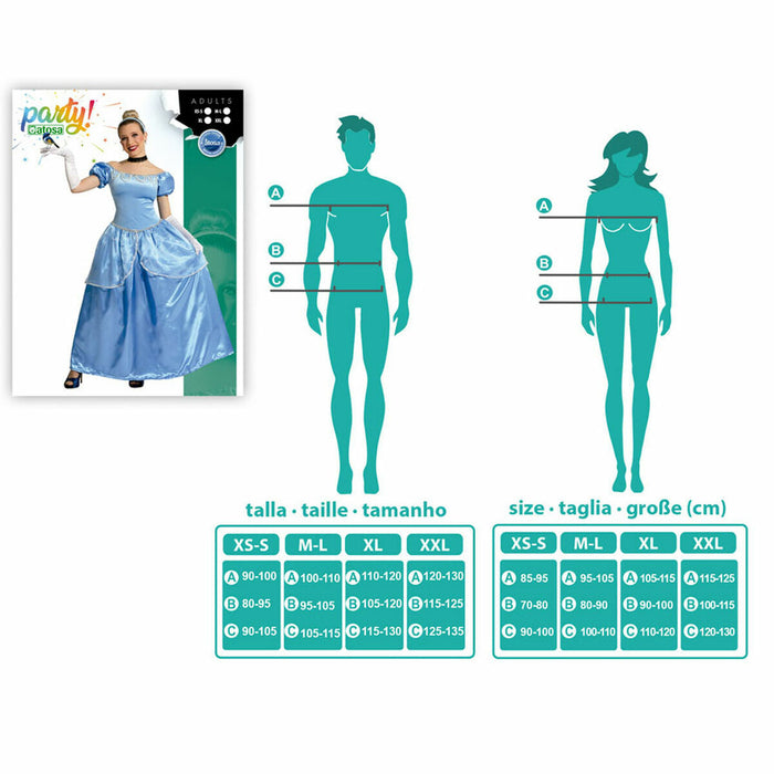 Маскировъчен костюм за възрастни Син Принцеса