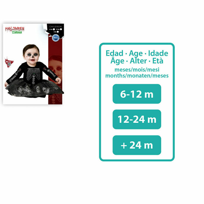 Маскировъчен костюм за деца Черен Скелет