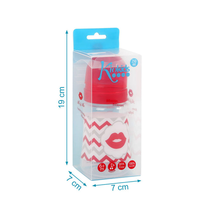 Биберон 250 ml Червен