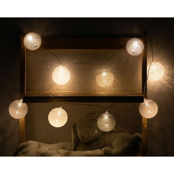 Гирлянда от LED Топки 150 cm Сив