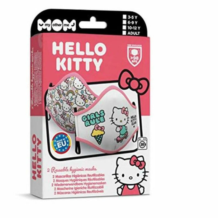 Хигиенна Маска от Плат за Многократна Употреба Hello Kitty възрастни ( 2 uds)