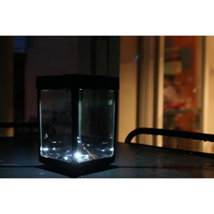 LED Фенер Черен Кристал ABS 12 x 12 x 18 cm
