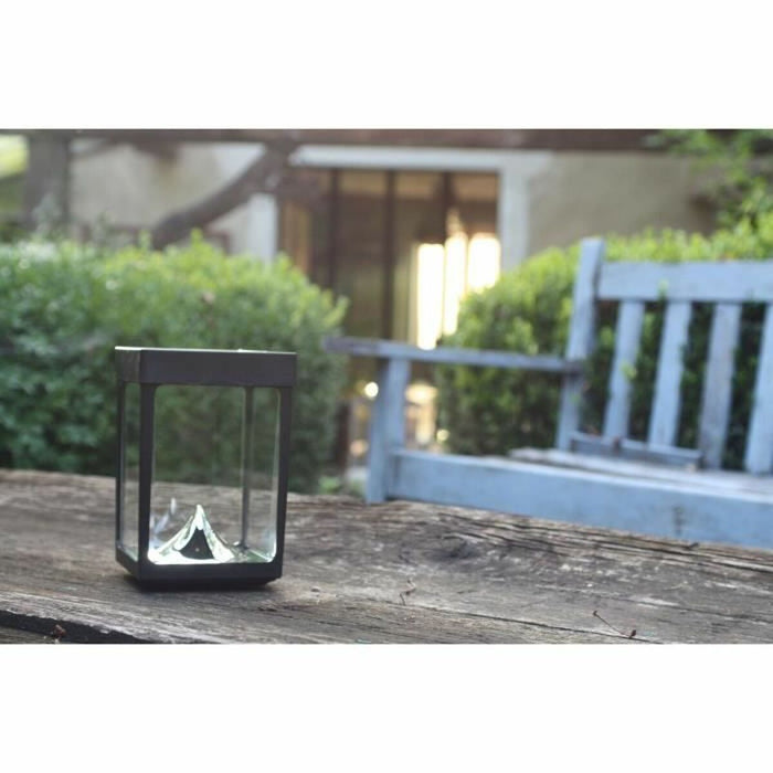 LED Фенер Черен Кристал ABS 12 x 12 x 18 cm