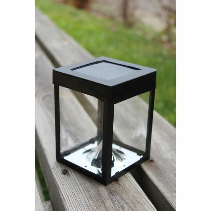LED Фенер Черен Кристал ABS 12 x 12 x 18 cm