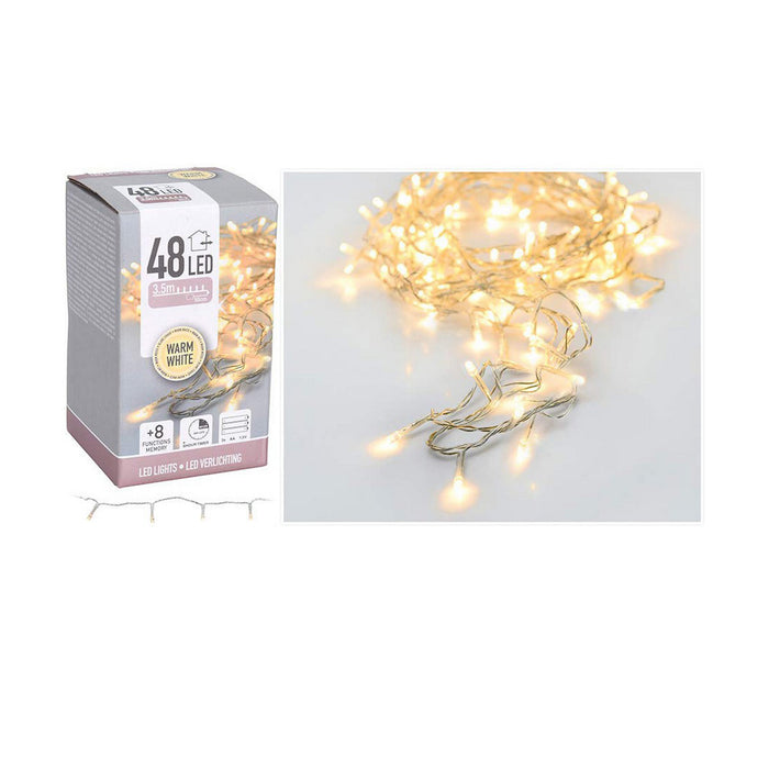 Гирлянда от LED Светлини Жълт Топло Бяло 4 m