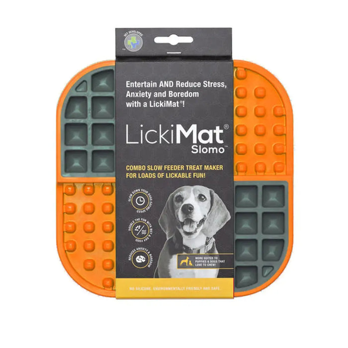Хранилка за кучета Lickimat Dog Slomo Orange полипропилен