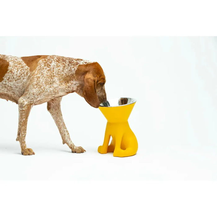 Хранилка за кучета United Pets Elisabeth Yellow Неръждаема