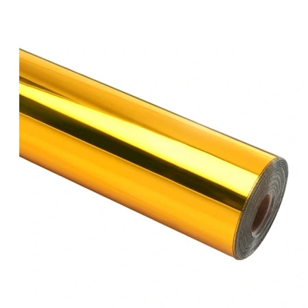 Самозалепващо фолио HTVRONT Chrome Metallic, 30,5 см x 90 см (златно)