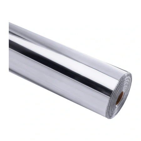 Самозалепващо фолио HTVRONT Chrome Metallic, 30,5 см x 90 см (сребристо)