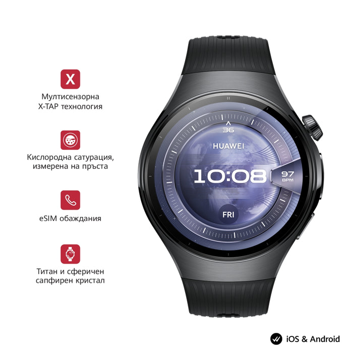 Huawei Watch 5, Rates-L19F, черен