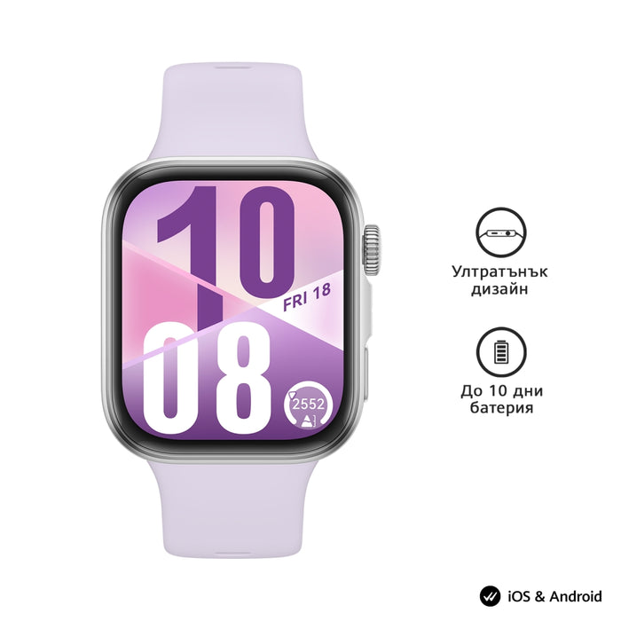 Huawei Watch Fit 4, Seiya-B19F, лилав