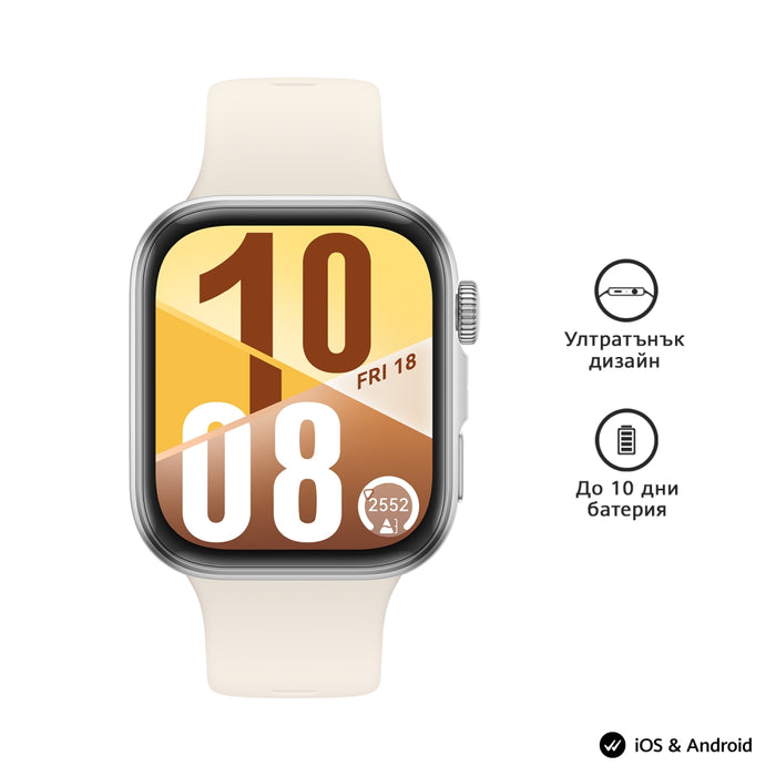 Huawei Watch Fit 4, Seiya-B19F, бял