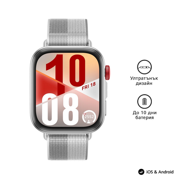 Huawei Watch Fit 4, Seiya-B19W, сив