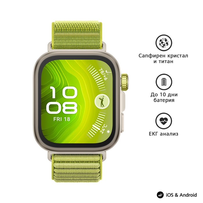 Huawei Watch Fit 4 pro, Seiya-B29W, зелен