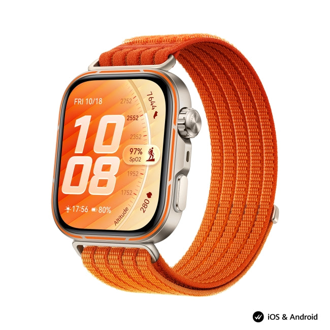 Huawei Watch Fit 5 Pro Niki-B29W оранжев + Huawei Freebuds SE 4 ANC, бял