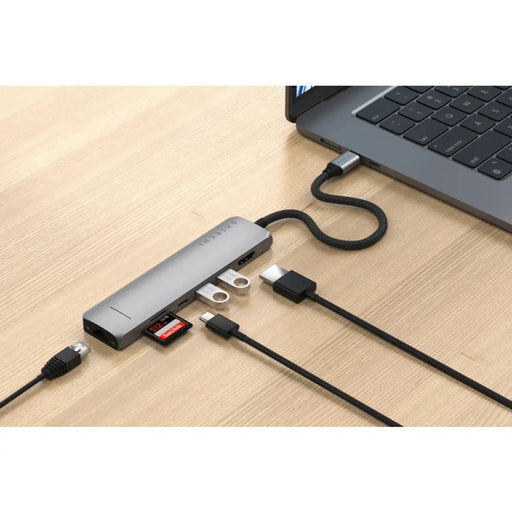 HUB USB Satechi 7-in-1 USB-C Slim Multiport Adapter ST-P7SM