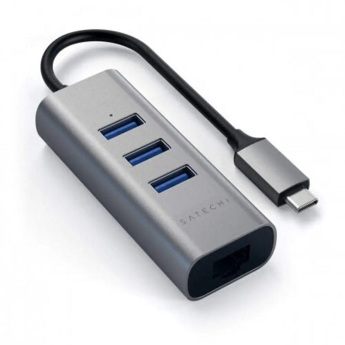 HUB USB Satechi Aluminium Type-C Hub (3x USB 3.0 Ethernet)