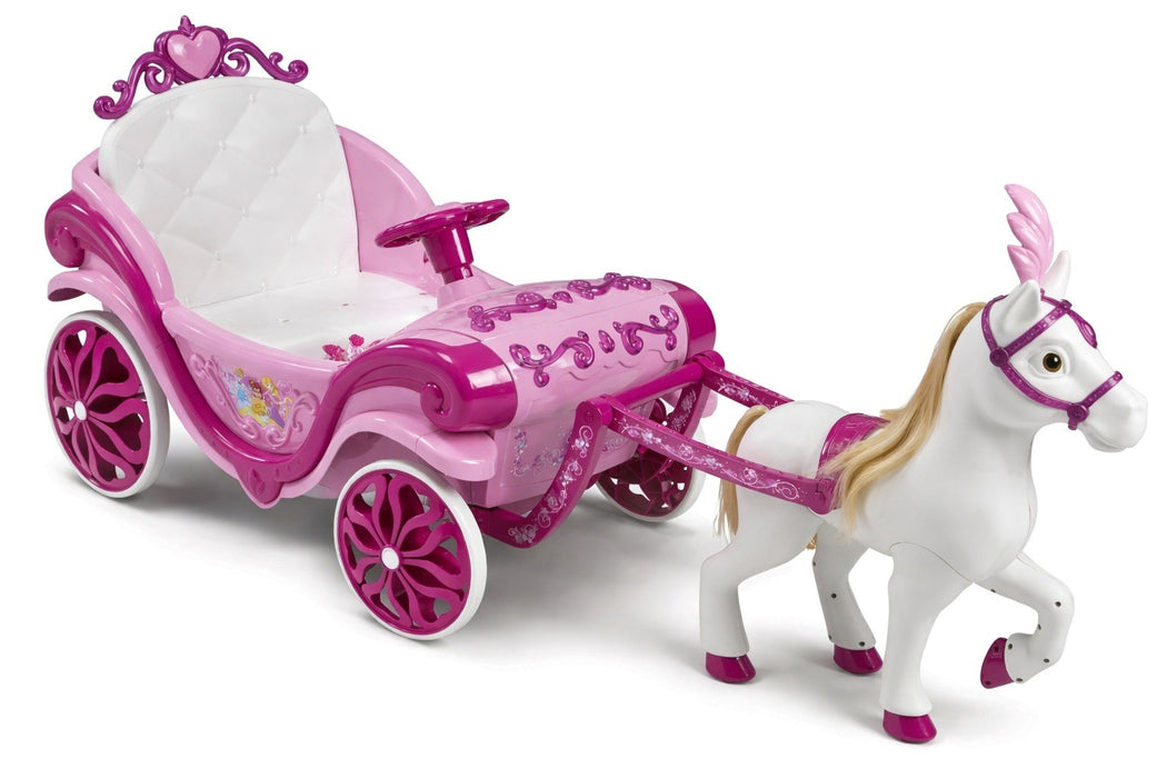 Електрическа карета Huffy Disney Princess с кон 6 V розова