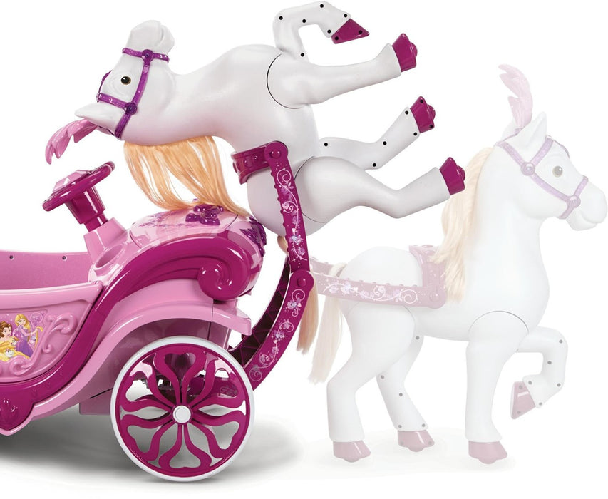 Електрическа карета Huffy Disney Princess с кон 6 V розова
