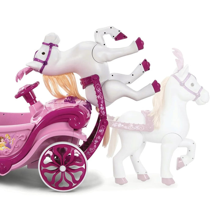 Електрическа карета Huffy Disney Princess с кон 6 V розова