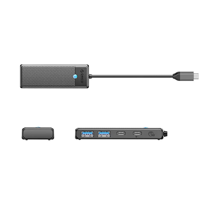 Хъб USB-C Orico PAPW2AC-C3 докинг станция 2x USB-A 3.0 + 2x