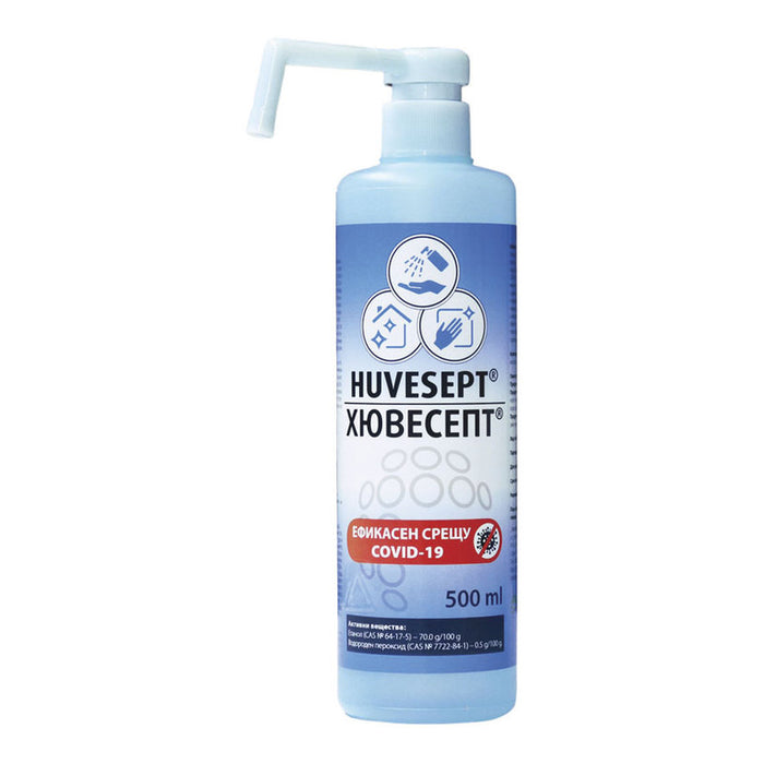 ДЕЗИНФЕКТАНТ ЗА РЪЦЕ ПОВЪРХНОСТИ 500ML HUVESEPT HUVESEPT 500 МЛ