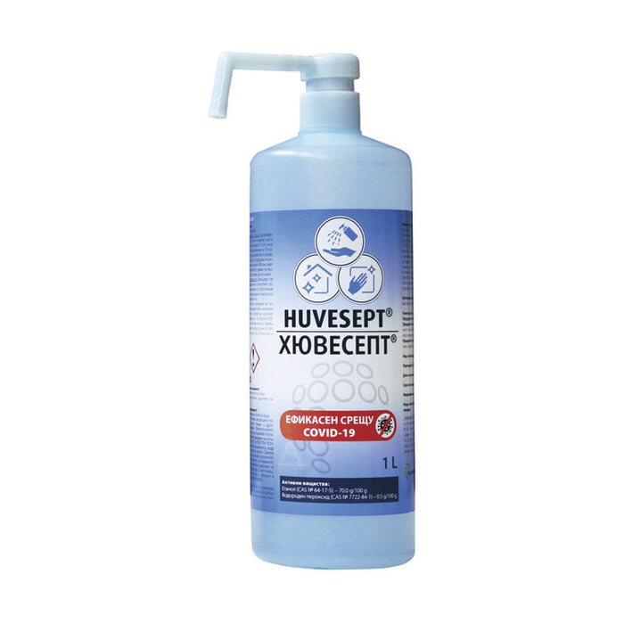 ДЕЗИНФЕКТАНТ ЗА РЪЦЕ ПОВЪРХНОСТИ 1Л HUVESEPT HUVESEPT 1Л