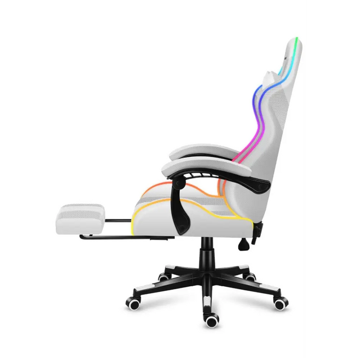 HUZARO FORCE 4.7 RGB Бял Геймърски стол