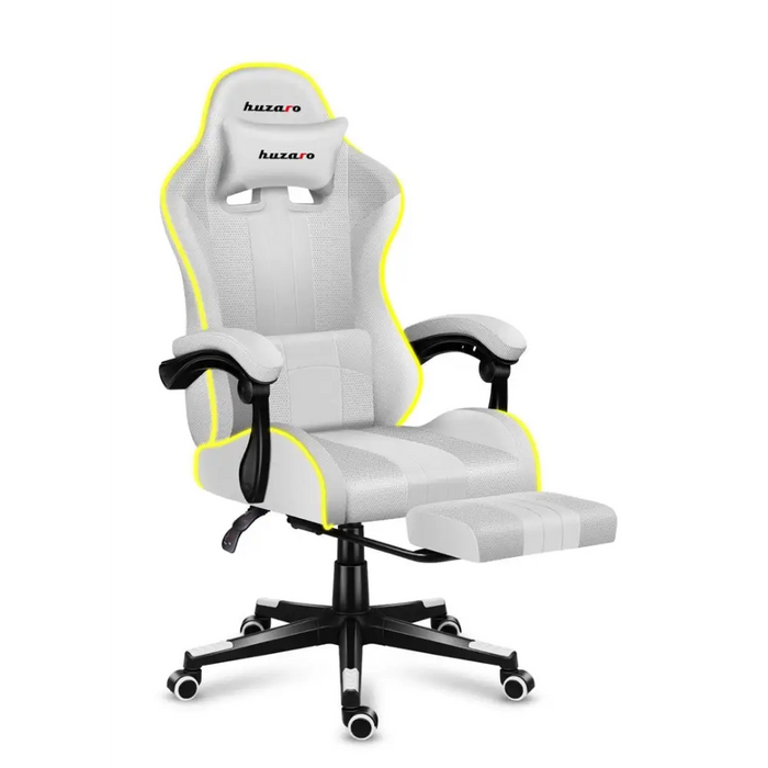 HUZARO FORCE 4.7 RGB Бял Геймърски стол
