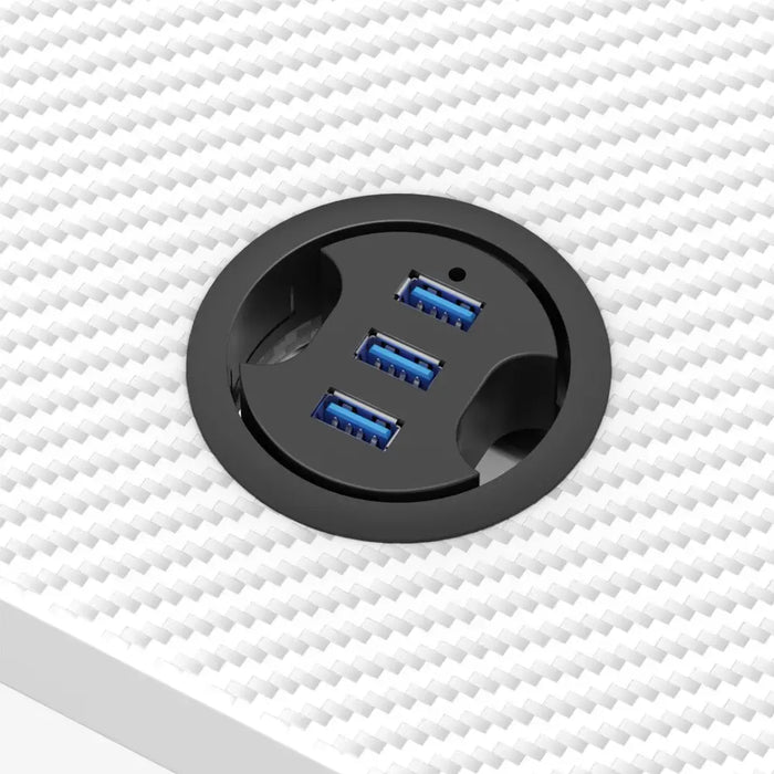 Huzaro Hero 2.5 Бяло RGB игрално бюро