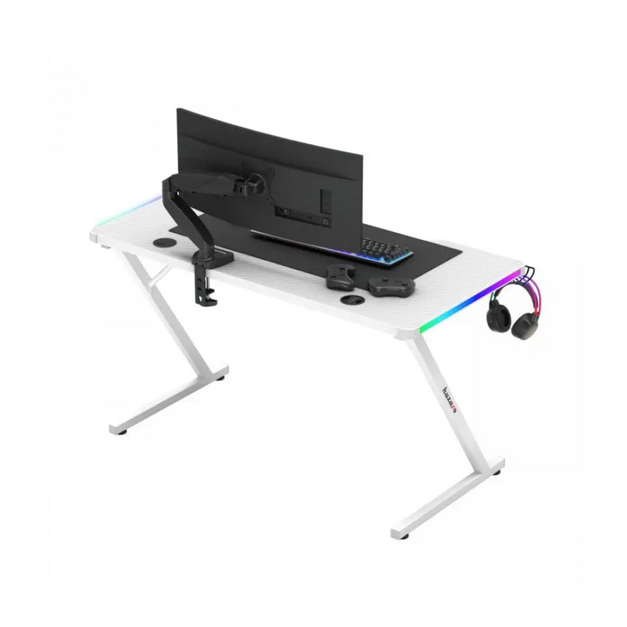 Huzaro Hero 2.5 Бяло RGB игрално бюро