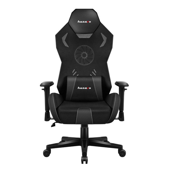 Геймърски стол Huzaro Combat 7.6 RGB черен с вентилатор