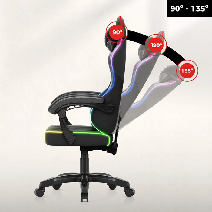 Геймърски стол Huzaro Force 2.7 RGB черен