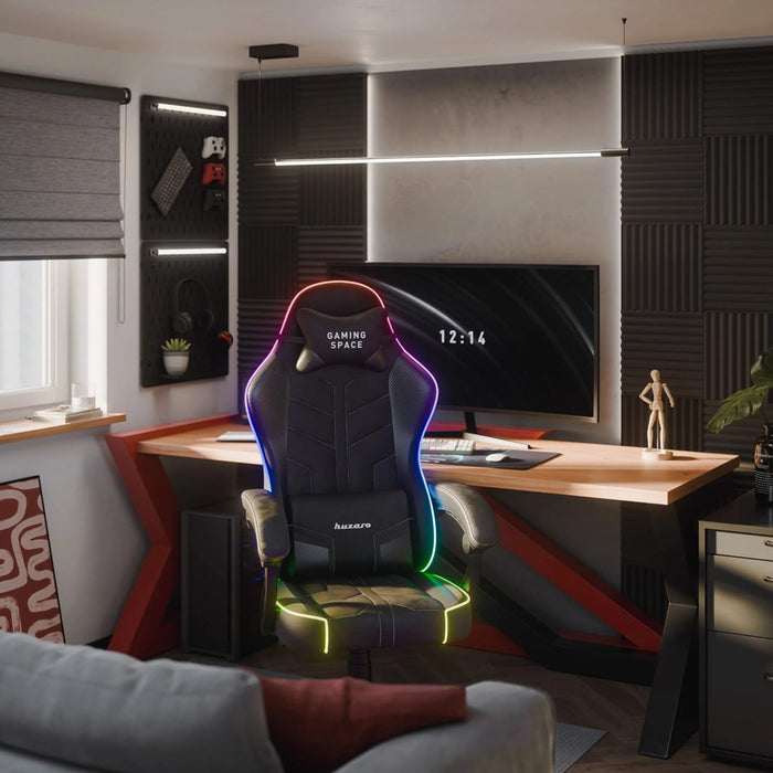 Геймърски стол Huzaro Force 2.7 RGB черен