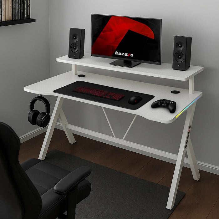 Biurko Huzaro Hero 1.9 RGB бяло