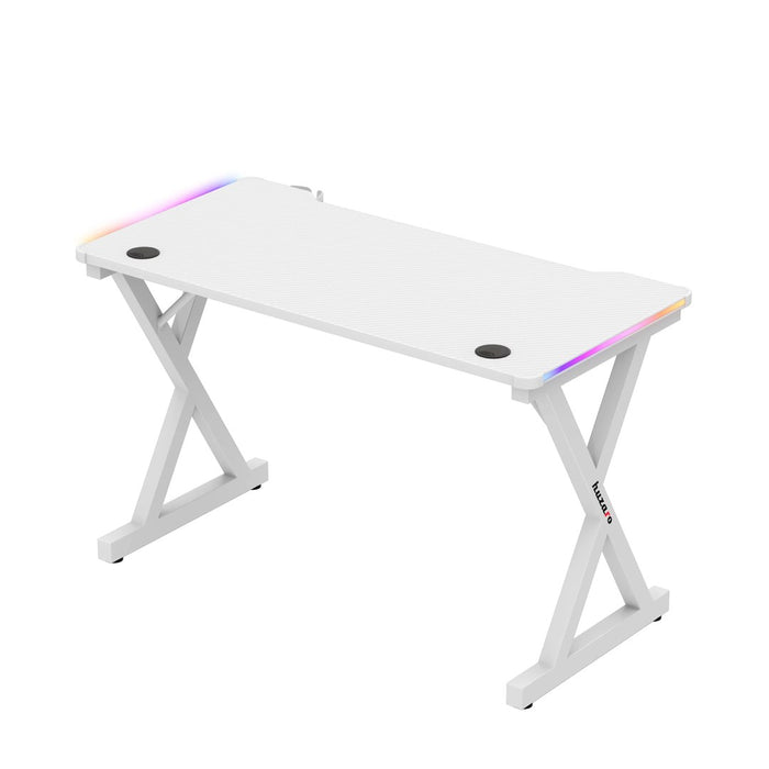 Biurko Huzaro Hero 2.3 RGB бяло