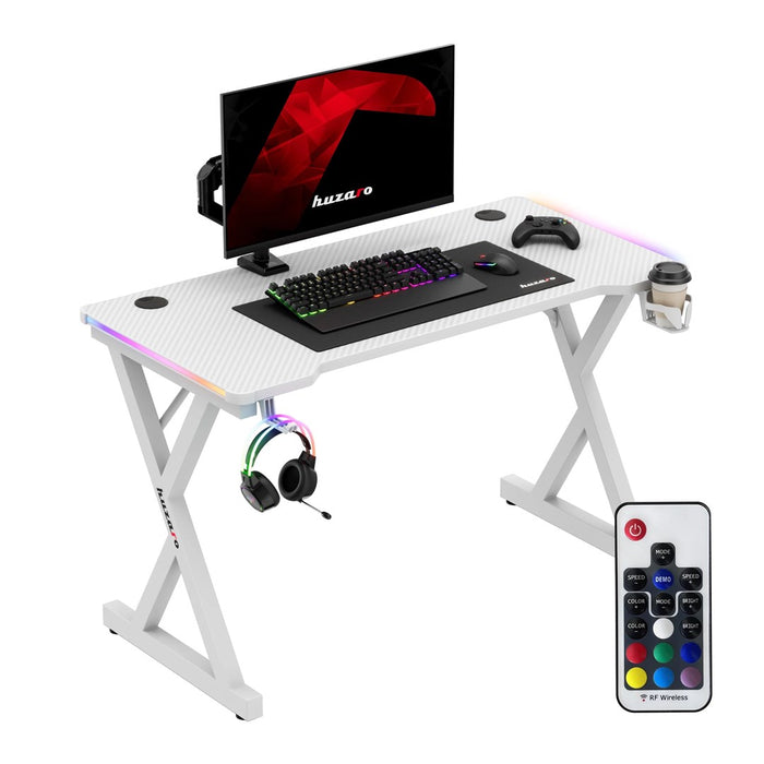Biurko Huzaro Hero 2.3 RGB бяло