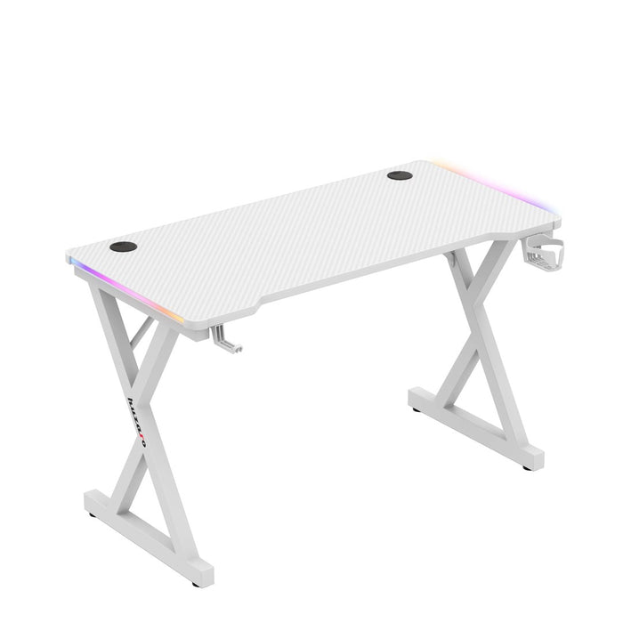 Biurko Huzaro Hero 2.3 RGB бяло