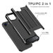 Hybrid Armor Case за iPhone 16e - черен