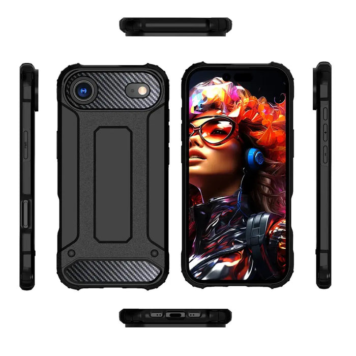 Hybrid Armor Case за iPhone 17 Air - черен