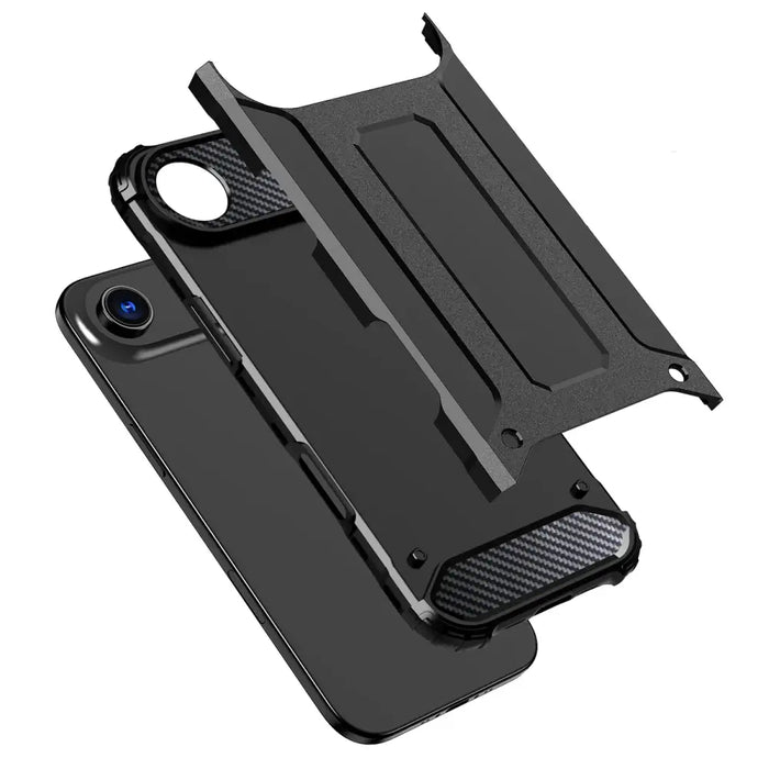 Hybrid Armor Case за iPhone 17 Air - черен