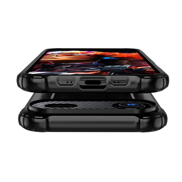 Hybrid Armor Case за iPhone 17 Air - черен