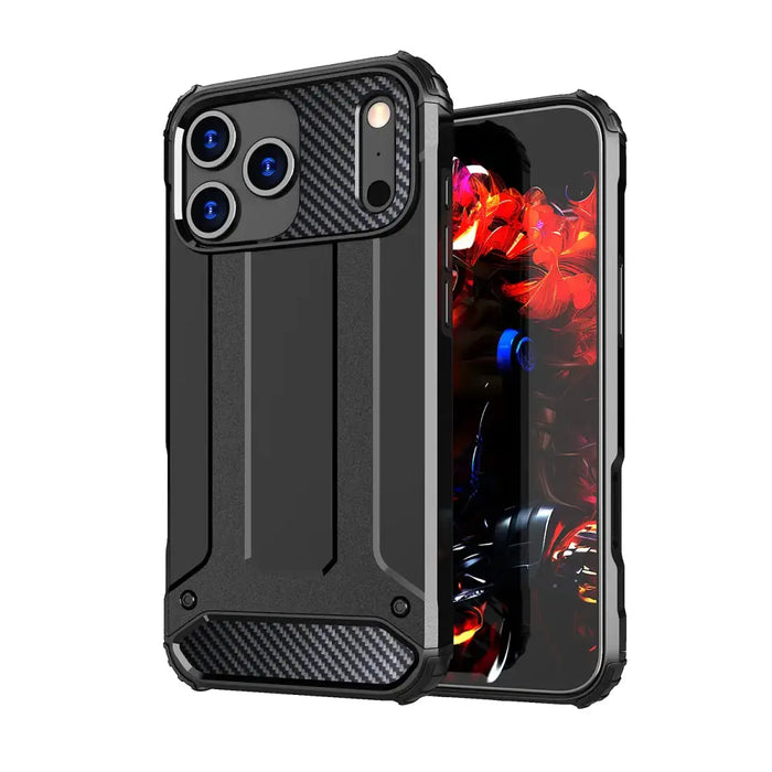 Hybrid Armor Case за iPhone 17 Pro - черен