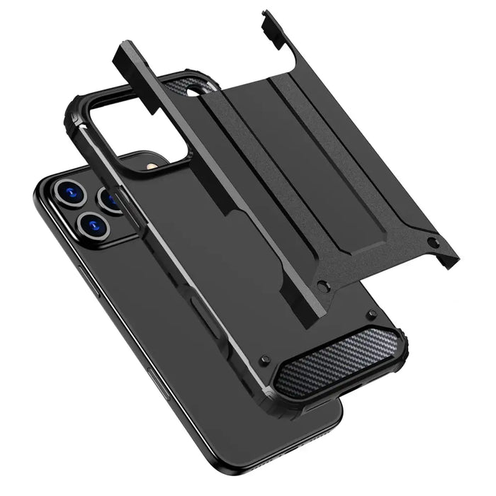 Hybrid Armor Case за iPhone 17 Pro - черен