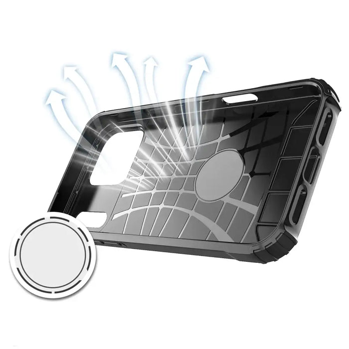 Hybrid Armor Case за iPhone 17 Pro - черен